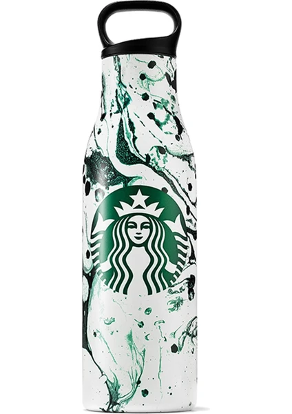 Starbucks® Paslanmaz Çelik Yeşil Benekli Su Şişesi 532 ml - 11139803