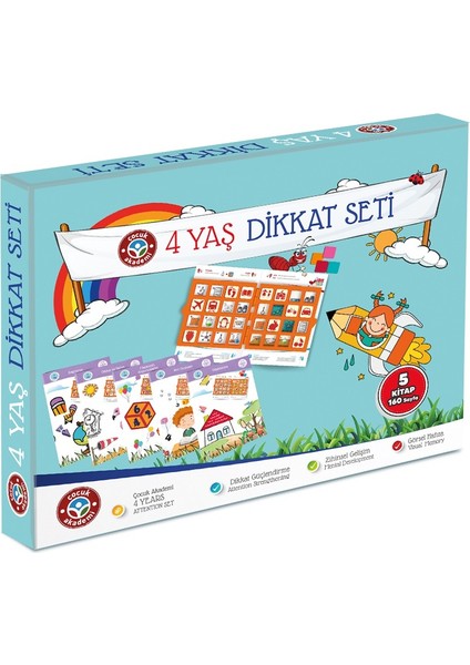 4 Yaş Dikkat Seti ve 4 Yaş Eğitim Seti - Özlem Durhat fiyatları