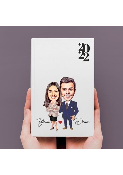 Kişiye Özel Karikatür Sevgili DEFTER-006