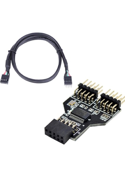 5089 9 Pin Anakart USB Rgb Bluetooth Başlık Uzatma Kablosu Çoklayıcı Çevirici