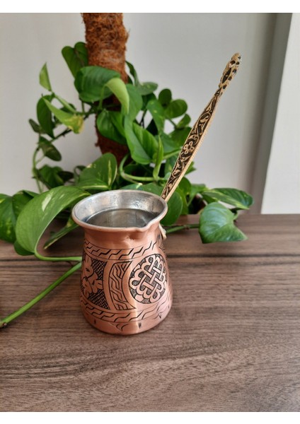 Kalın Işlemeli Bakır Cezve 550 Ml fiyatları