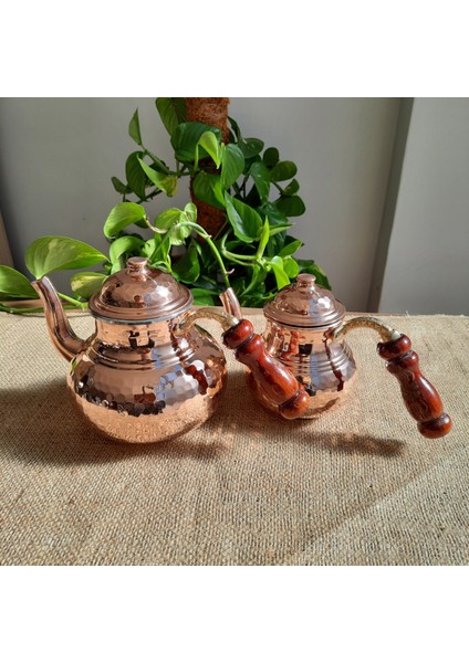 1.4 Lt Küçük Boy Bakır Çaydanlık