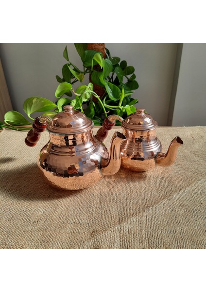 1.4 Lt Küçük Boy Bakır Çaydanlık