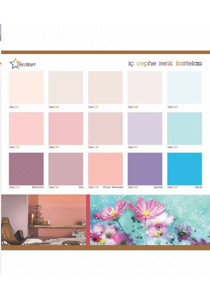 Plast Silinebilir Mat Iç Cephe Duvar Boyası 3 kg Tüm Renkler fırsatları