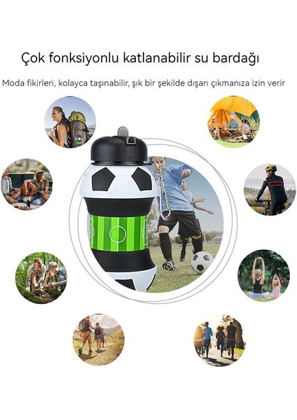 550ML Basketbol Şeklinde Çocuk Su Matarası(Yurt Dışından)