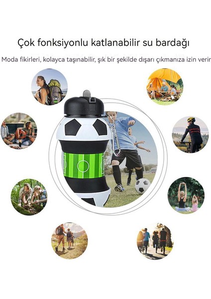 550ML Basketbol Şeklinde Çocuk Su Matarası(Yurt Dışından)