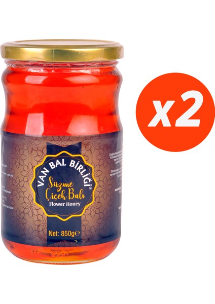 Süzme Çiçek Balı 2 x 850 gr