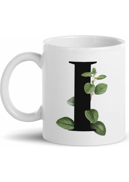 I Harfli Beyaz Kupa Bardak