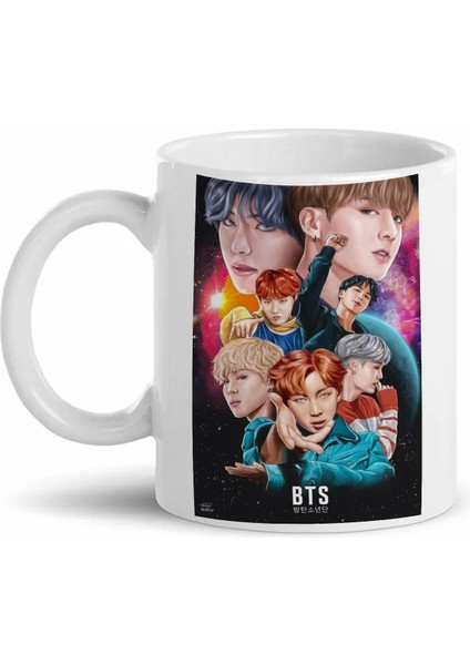 Bts Tasarımlı Kupa Bardak Mr-16