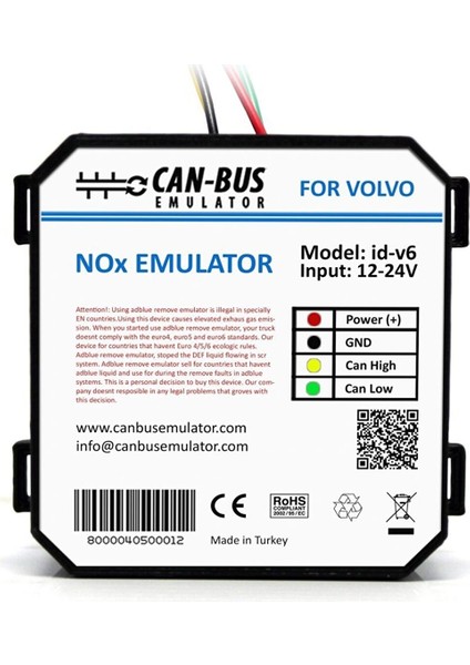 Volvo Euro 6 Nox Sensör Emülatör