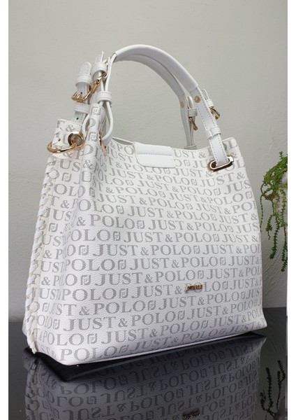 Kadın Örgülü 4 Bölmeli Omuz Çantası ve El Çantası GD92180