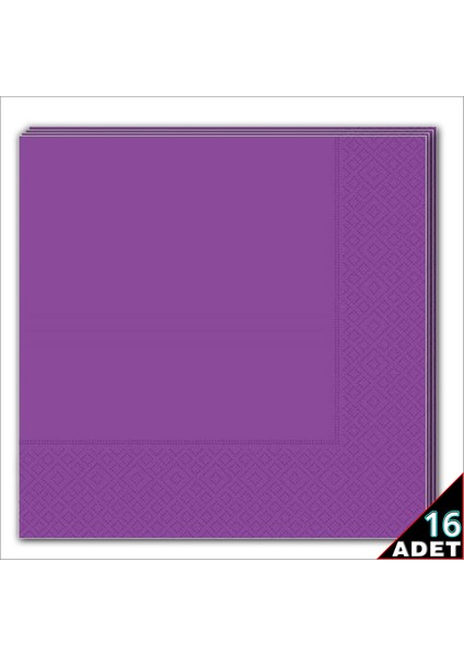 Peçete, Mor - 33 x 33 cm - 16 Adet fiyatları