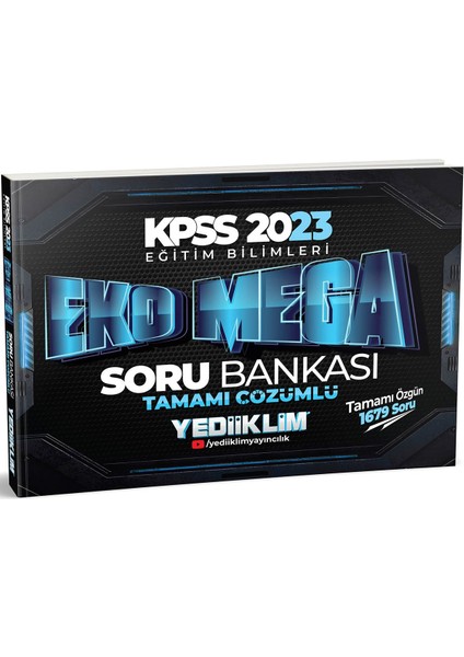 KPSS 2023 Eğitim Bilimleri Eko Mega Tamamı Çözümlü Soru Bankası