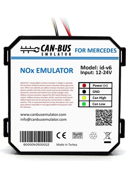 Mercedes Euro 6 Nox Sensör Emülatör