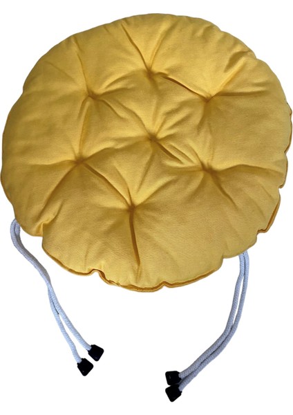 Yuvarlak Tabure Minderi - Puf Minder 4 Adet - 40 cm Çapında