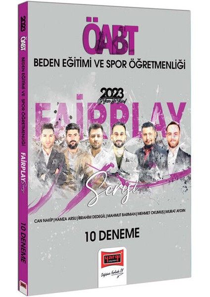 2023 ÖABT Beden Eğitimi ve Spor Öğretmenliği Fairplay Serisi Tamamı Çözümlü 10 Deneme
