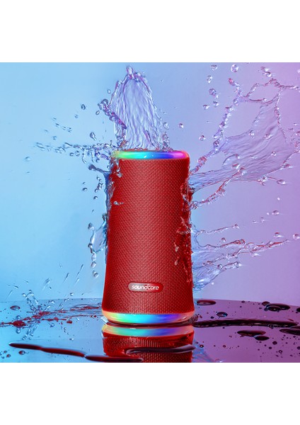 Soundcore Flare II 20W Kablosuz Bluetooth Hoparlör - 360° Ses - Kırmızı- A3165 (Anker Türkiye Garantili)