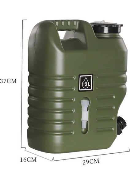 Su Kabı Ile Su Kabı Jug Tank Araba Seyahat Piknik Acil Durum Kiti 12L (Yurt Dışından)