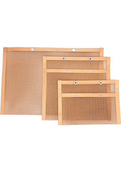 3pcs Barbekü Izgara Çantalar Mesh Torbası Barbekü Izgara Çantası Bahçe Bakır (Yurt Dışından)