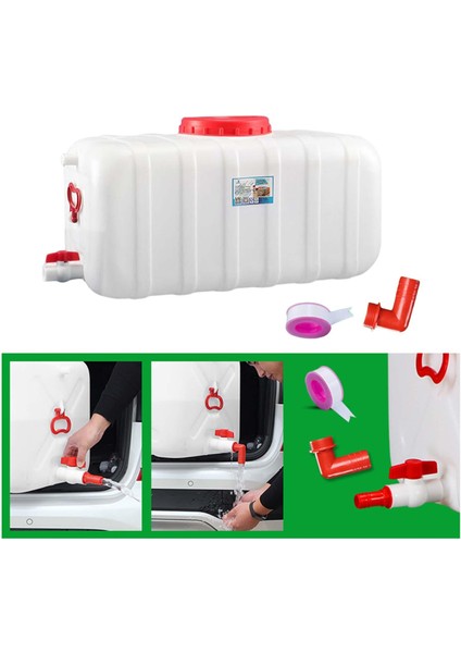 Açık Kamp 15L Için Kapak Su Şişesi Taşıyıcısı Olan Portatif Su Kabı (Yurt Dışından)