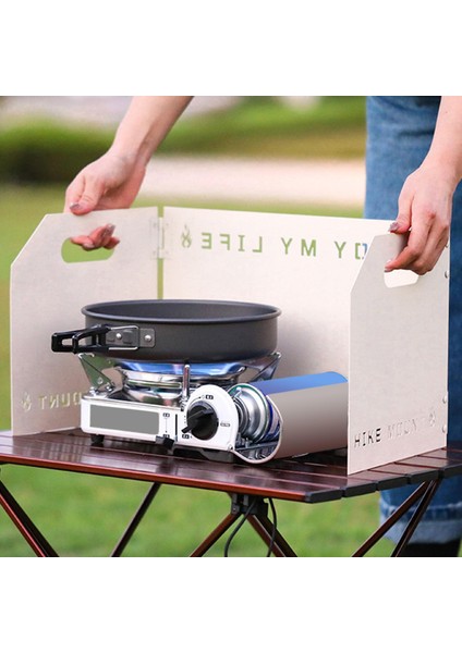 Barbekü Piknik Beyaz Için Kamp Ön Cam Gaz Burner 3 (Yurt Dışından)