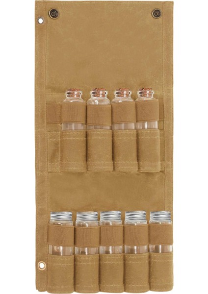 Spice Jar Depolama Çanta Şişeleri Dış Mutfak Seyahat Haki Için Khaki (Yurt Dışından)