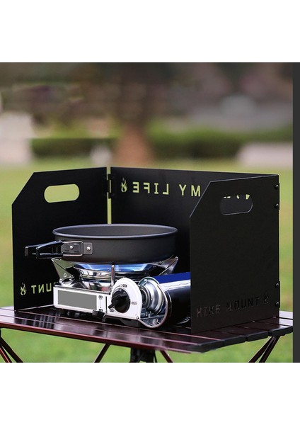Barbekü Piknik Siyah Için Kamp Ön Cam Gaz Burner 3 (Yurt Dışından)