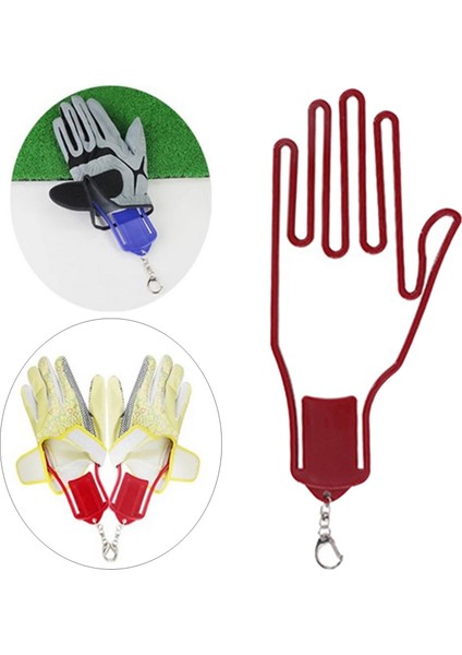1x Abs Golf Eldivenleri Sedye Kurutucu Rafı Kaleci Tutucu Eldiven Destek Çerçevesi Kırmızı (Yurt Dışından) fiyatları