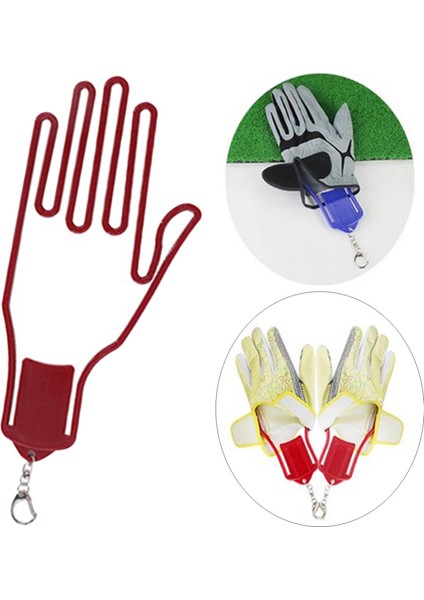 1x Abs Golf Eldivenleri Sedye Kurutucu Rafı Kaleci Tutucu Eldiven Destek Çerçevesi Kırmızı (Yurt Dışından) modelleri