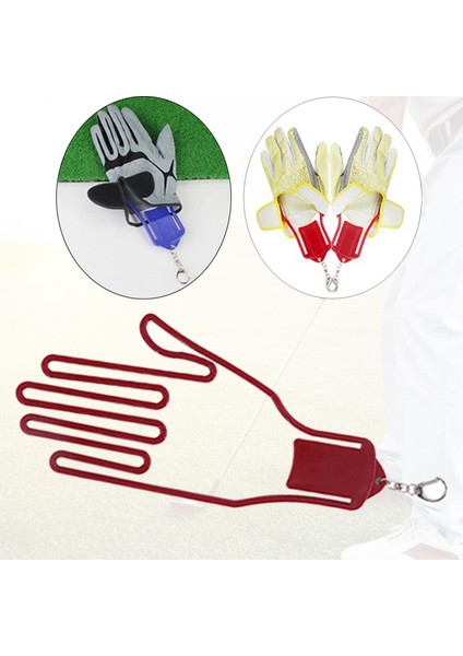 1x Abs Golf Eldivenleri Sedye Kurutucu Rafı Kaleci Tutucu Eldiven Destek Çerçevesi Kırmızı (Yurt Dışından) fırsatları