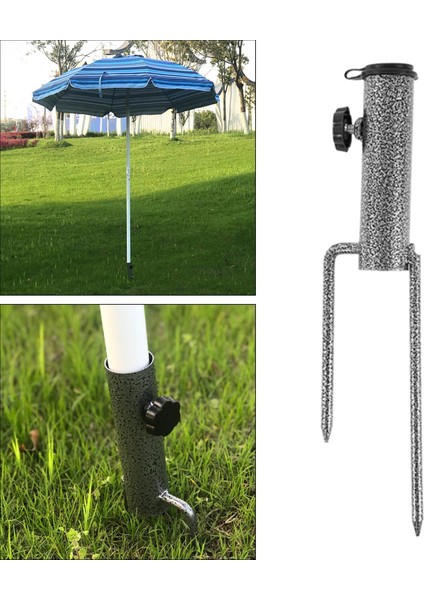 Parasol Şemsiye Standı Dış Mekan Bahçe Şemsiyesi Tutucu W/ 2 Çatal Boru Çapı 4cm (Yurt Dışından) fiyatları