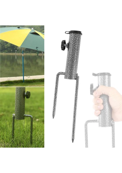Parasol Şemsiye Standı Dış Mekan Bahçe Şemsiyesi Tutucu W/ 2 Çatal Boru Çapı 4cm (Yurt Dışından) modelleri