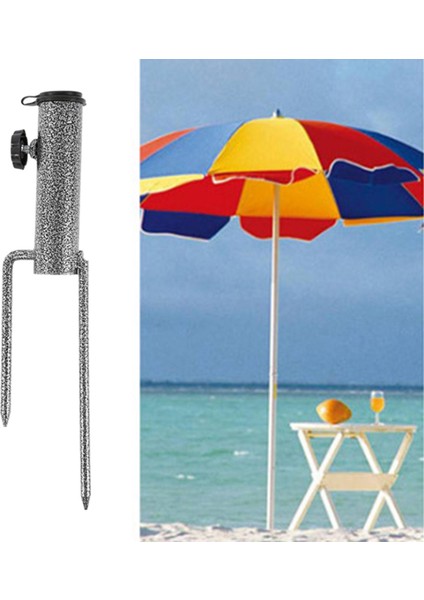 Parasol Şemsiye Standı Dış Mekan Bahçe Şemsiyesi Tutucu W/ 2 Çatal Boru Çapı 4cm (Yurt Dışından) indirimleri