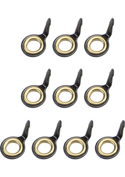 3X10X Paslanmaz Çelik Balıkçı Çubuk Kılavuzlar Balıkçı Çubuk Uç Onarım Kiti Altın 7 3 Pcs (Yurt Dışından)