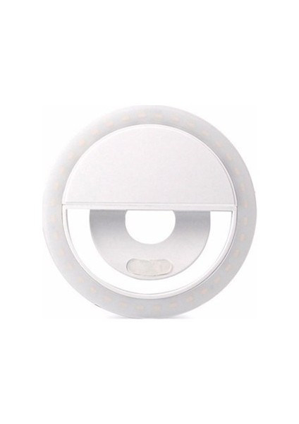 3 Pcs RK12 Cep Telefonu Selfie Dolgu Işık Yuvarlak Şarj LED Dolgu Işığı - Beyaz (Yurt Dışından)