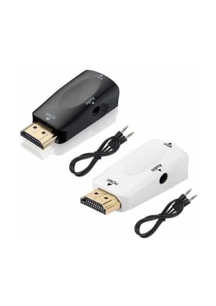 HDMI To VGA + Audio Dönüştürücü Adaptör Concord C-844