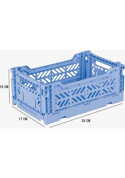 Aykasa 261710 Minibox Baby Blue Katlanabilir Kasa