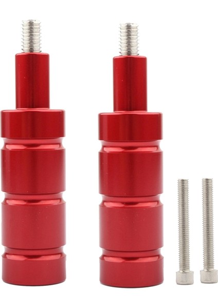 2pcs Motosiklet Sis Fark Braketi M8 Montaj Kırmızı Kurulumu Kolay (Yurt Dışından)