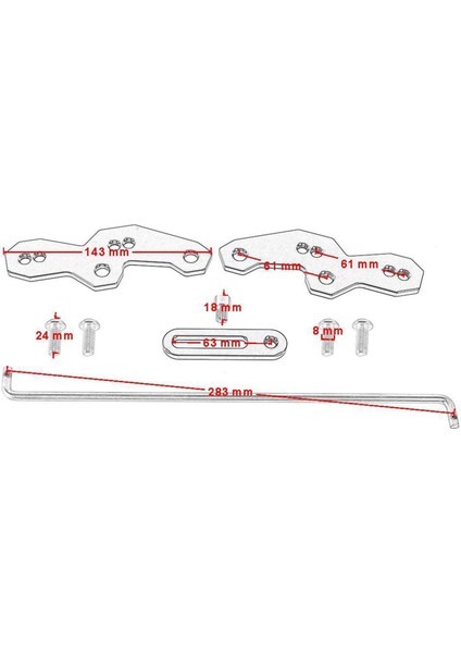 Arka Set Taban Yer Değiştirme Braketi Kiti (Yurt Dışından)