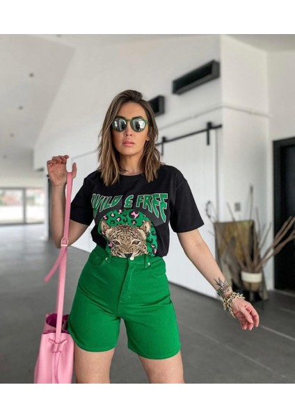 Şehir Boy Classic Dark Green Şort