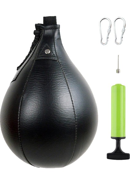 Boks Hız Torbası Asma Punch Bag Speedball Fitness Boks Boksla Siyah (Yurt Dışından)