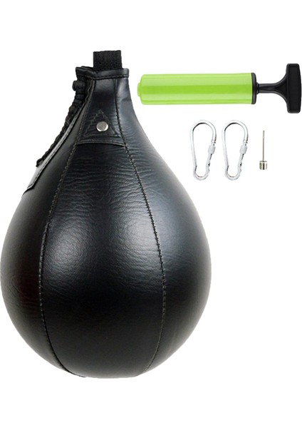 Boks Hız Torbası Asma Punch Bag Speedball Fitness Boks Boksla Siyah (Yurt Dışından)