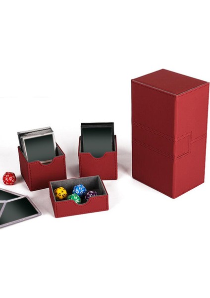 Tcg Kırmızısı Için Taşınan Sağlam Ticaret Kartı Güverte Kutusu Organizatör Kılıf Sahibi Depolama Sahibi (Yurt Dışından) fırsatları