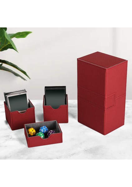 Tcg Kırmızısı Için Taşınan Sağlam Ticaret Kartı Güverte Kutusu Organizatör Kılıf Sahibi Depolama Sahibi (Yurt Dışından) indirimleri