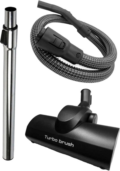 Arnica Tesla - Pika Çelik Telli Süpürge Hortum Boru Turbo Başlık Seti 3'lü