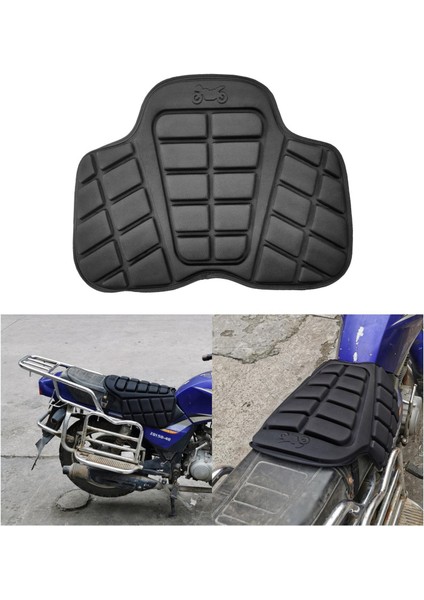 Motosiklet Koltuğu Soğutma Koltuk Pedi Yumuşak Kalıplı Köpük Siyah (Yurt Dışından)