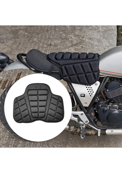 Motosiklet Koltuğu Soğutma Koltuk Pedi Yumuşak Kalıplı Köpük Siyah (Yurt Dışından)