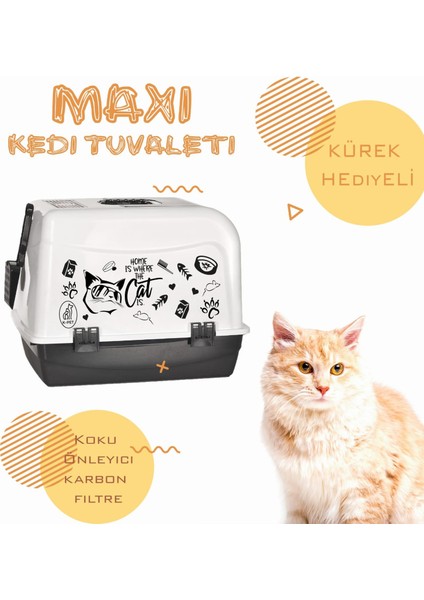 Maxi Kedi Tuvaleti ve Elekli Kedi Pas Pas