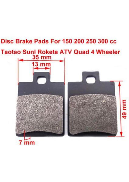Bir Set Disk Kumpas Fren Balataları 110CC 125CC 150CC 200CC 250CC Atv Için Ayarla (Yurt Dışından) fiyatları