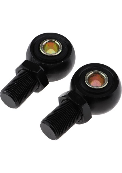 2 Adet Amortisörler Alt Göz Vida Adaptörleri 10MM Motosiklet Için - Siyah (Yurt Dışından)